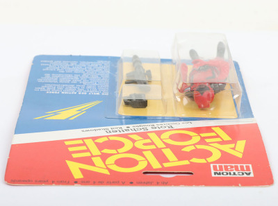 Scarce Vintage Action Force Die Terror Bande German Version Rote Schatten Red Shadow carded moc Action figure 1983 Palitoy, - 7