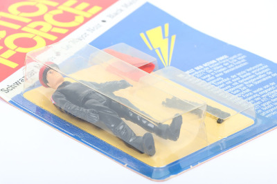 Scarce Vintage Action Force Die Terror Bande German Version Schwarzer Major Black Major carded moc Action figure 1983 Palitoy, - 6