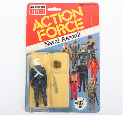 Vintage Action Force Naval Assault Series 1 carded moc Action figure 1982 Palitoy,