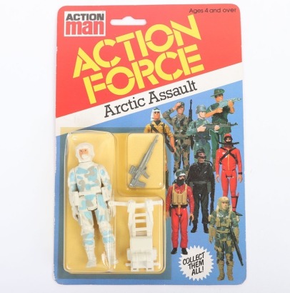 Vintage Action Force Arctic Assault Series 1 carded moc Action figure 1982 Palitoy,