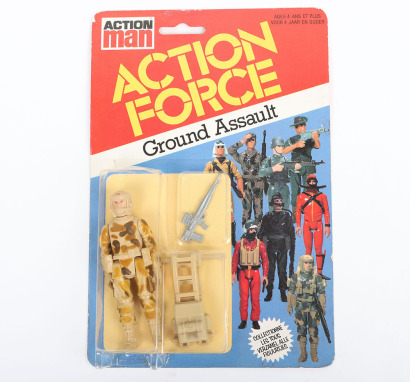 Vintage Action Force Ground Assault Series 1 carded moc Action figure 1982 Palitoy,