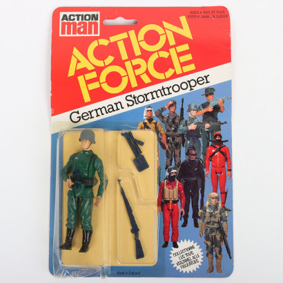 Vintage Action Force German Stormtrooper Series 1 carded moc Action figure 1982 Palitoy,