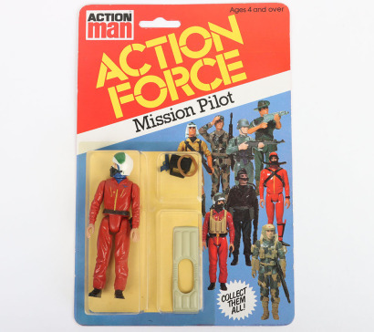 Vintage Action Force Mission Pilot Series 1 carded moc Action figure 1982 Palitoy,