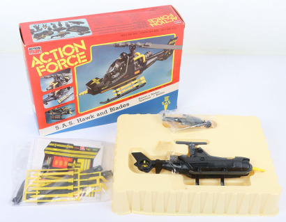 Scarce Vintage Action Force S.A.S. Hawk and Blades Action Figure Helicopter Vehicle boxed Palitoy.