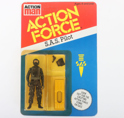 Vintage Action Force SAS Pilot Series 2 carded moc Action figure 1983 Palitoy Unpunched,