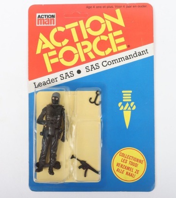 Vintage Action Force SAS Leader Series 2 carded moc Action figure 1983 Palitoy Unpunched,