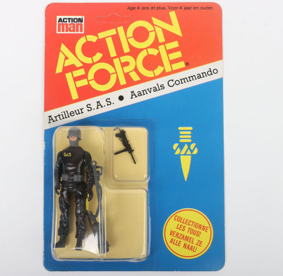 Vintage Action Force SAS Attack Trooper Series 2 carded moc Action figure 1983 Palitoy Unpunched,