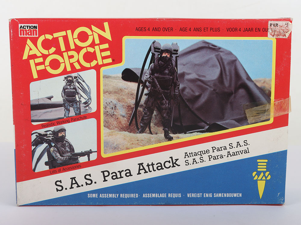 Vintage Action Force SAS Para Attack with action figure Vehicle boxed ...