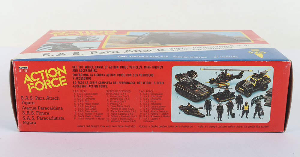 Vintage Action Force SAS Para Attack with action figure Vehicle boxed ...