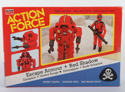 Vintage Action Force Red Shadows Escape Armour with Red Shadow figure Vehicle Unused boxed Palitoy.