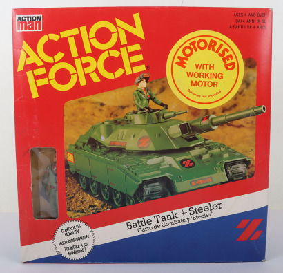 Vintage Action Force Z Force Battle Tank and Steeler Action figure Vehicle boxed Palitoy.