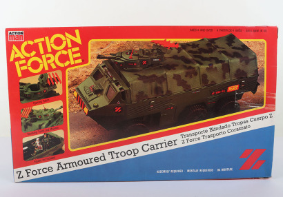 Vintage Action Force Z Force Armoured Troop Carrier Vehicle boxed Palitoy.