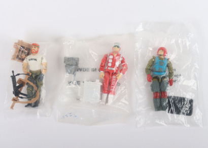 Three Vintage Action Force G.i. Joe Mail Away Exclusive Action Figures.