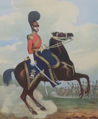 Military Print, Mounted Officers of the 13th Light Dragoons - 2