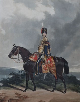 Military Print, Mounted Officers of the 13th Light Dragoons - 6