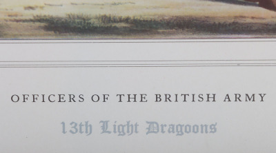 Military Print, Mounted Officers of the 13th Light Dragoons - 13