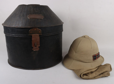 Scottish Regimental Officers Tropical Foreign Service Helmet - 10