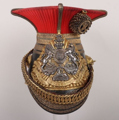 12th (The Prince Wales’ Royal) Lancers Victorian Period Officers Full Dress Lance Cap - 6