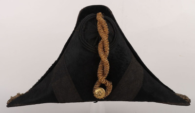 Royal Navy Victorian Period Officers Bicorn Hat, - 5