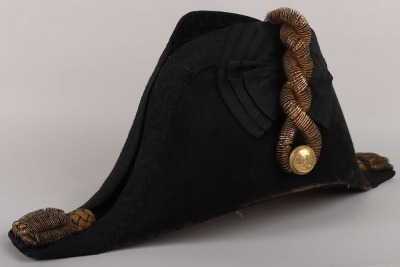 Royal Navy Victorian Period Officers Bicorn Hat - 8