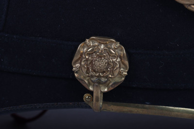 The Royal North Lancashire Regiment Officers Blue Cloth Helmet, circa 1881 - 1901 - 12