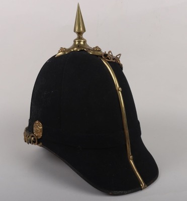 The Royal North Lancashire Regiment Officers Blue Cloth Helmet, circa 1881 - 1901 - 14