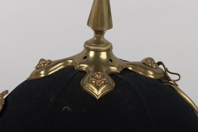 The Royal North Lancashire Regiment Officers Blue Cloth Helmet, circa 1881 - 1901 - 16