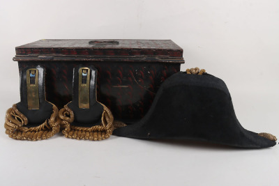 Royal Navy Post 1901 Officers Bicorn Hat & Epaulette Set - 2