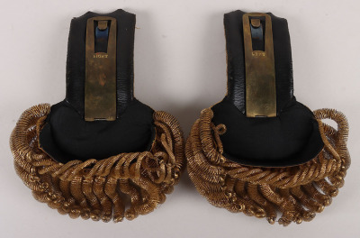 Royal Navy Post 1901 Officers Bicorn Hat & Epaulette Set - 11