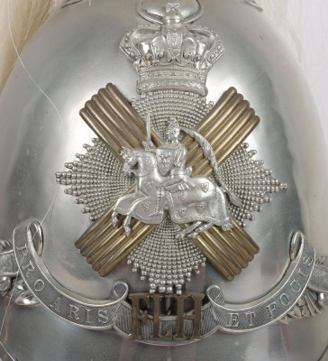 Fife Light Horse Officers 1871 Pattern Silver Plated Helmet - 2