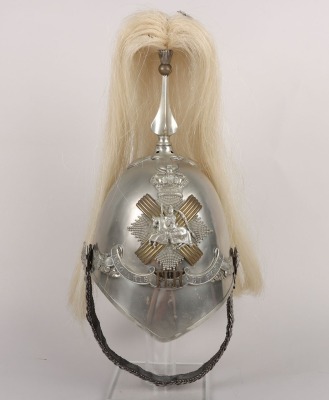 Fife Light Horse Officers 1871 Pattern Silver Plated Helmet - 5