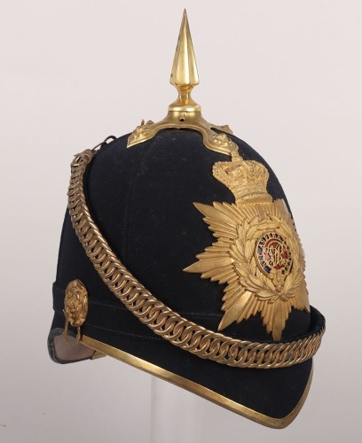 Royal Military Academy Sandhurst Officer Cadets 1878 Pattern Blue Cloth Helmet