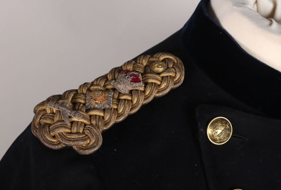 General Officers Blue Cloth Frock Coat, with Victorian period rank insignia, - 3