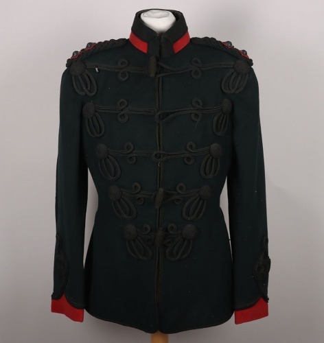 A Rifle Officers Full Dress Tunic in rank of Lieutenant,