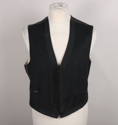 A Post 1902 Rifles Officers Mess Jacket and Waistcoat - 7