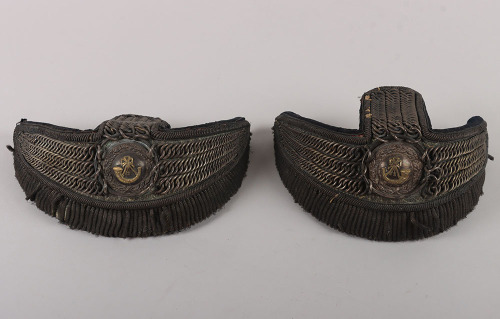 A Light Infantry Militia Officers Full Dress Wing Epaulettes, circa 1835-55