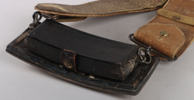 3rd Carabiniers (Prince of Wales’ Dragoon Guards) Post 1910 Silver Officers Flap Pouch and Belt - 9