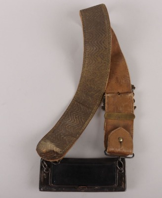 3rd Carabiniers (Prince of Wales’ Dragoon Guards) Post 1910 Silver Officers Flap Pouch and Belt - 10