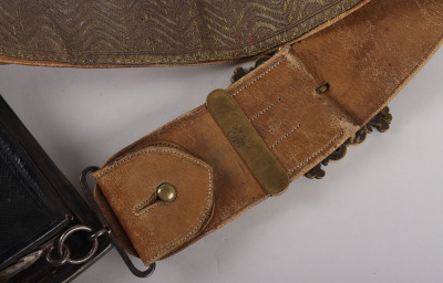 3rd Carabiniers (Prince of Wales’ Dragoon Guards) Post 1910 Silver Officers Flap Pouch and Belt - 12