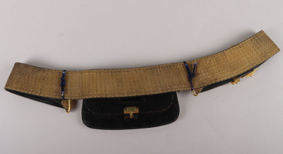 Royal Artillery Officers Victorian Period Full Dress Pouch and Belt - 6