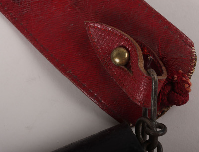 Household Cavalry Officers Black Leather Flap Pouch - 6
