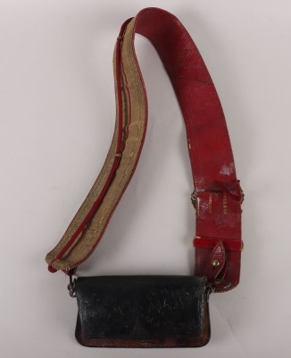 Household Cavalry Officers Black Leather Flap Pouch - 7