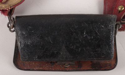 Household Cavalry Officers Black Leather Flap Pouch - 9