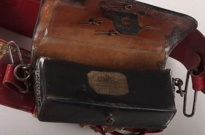 Household Cavalry Officers Black Leather Flap Pouch - 11