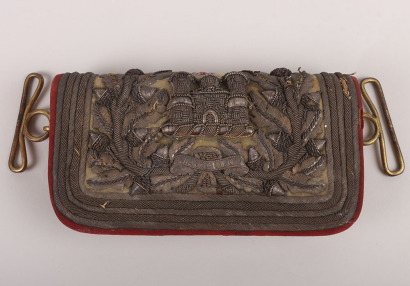 6th Inniskilling Dragoons Officers Full Dress Flap Pouch, c 1840
