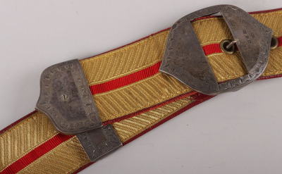 A Victorian Period Cavalry Officers Flap Pouch and Shoulder Belt - 6