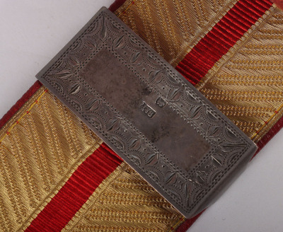 A Victorian Period Cavalry Officers Flap Pouch and Shoulder Belt - 7