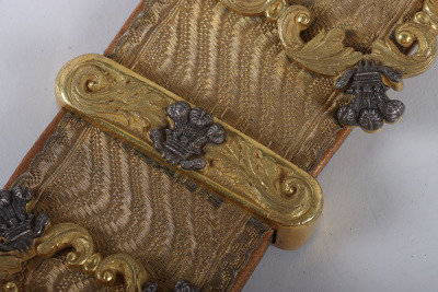 3rd (Prince of Wales&rsquo;) Dragoon Guards Officers Silver Flap Pouch and Shoulder Belt - 16