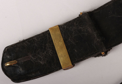 10th (Prince of Wales&rsquo; Own Royal Regiment of Light Dragoons) Hussars Officers Black Leather Pouch - 6