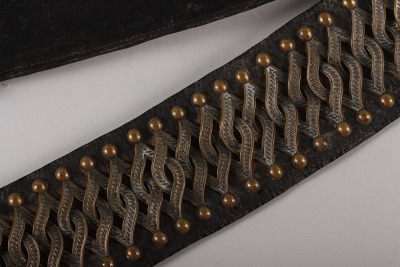 10th (Prince of Wales&rsquo; Own Royal Regiment of Light Dragoons) Hussars Officers Black Leather Pouch - 7